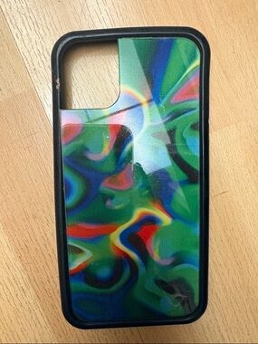 Wildflowers Swirl Pattern Tablet Cover - Green Blue Red Accents